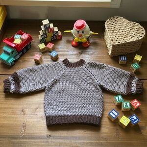 Handmade Crochet 12M Baby Sweater